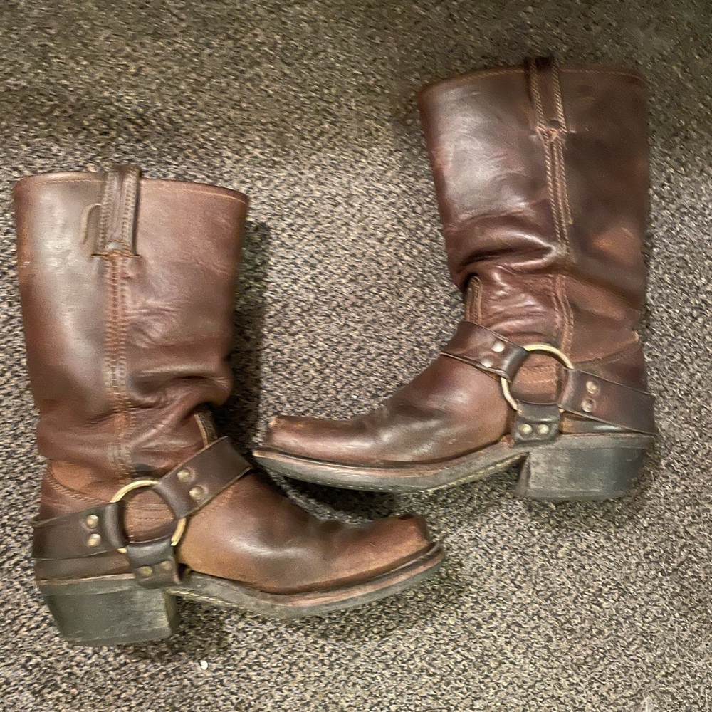 Brown FRYE boots!